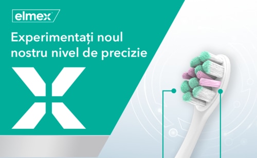 Periuță de dinți elmex Expert Precision Sensitive, cu perii moi